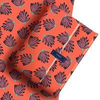 Paquet cadeau Moyen M orange Nancy pliage petite feuille et boite cadeau