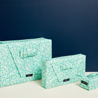 3 emballages cadeaux vert Vincennes de 3tailles avec noeuds assortis