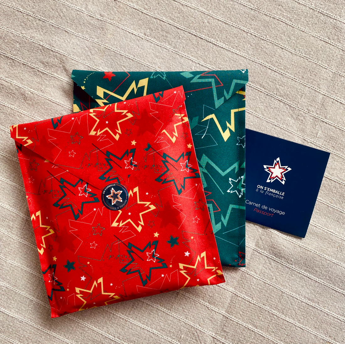 Pack Noël - 3 emballages cadeaux