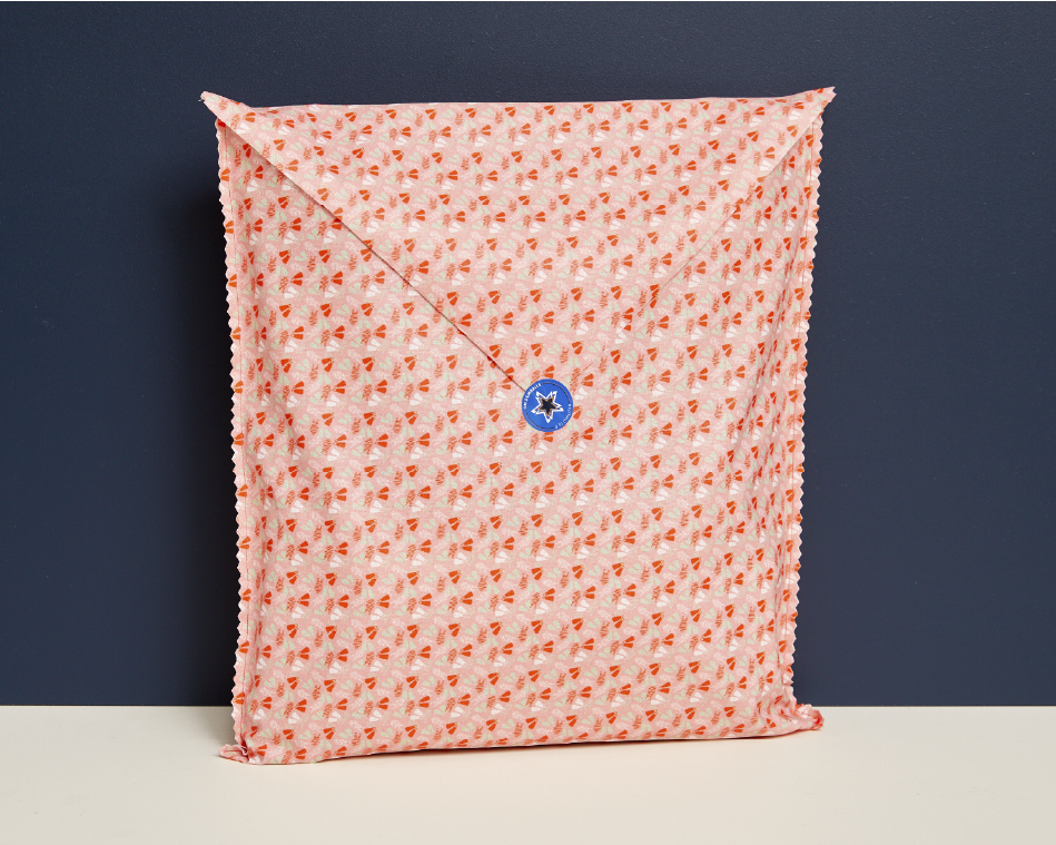 Grande pochette cadeau réutilisable taille L détail de l&