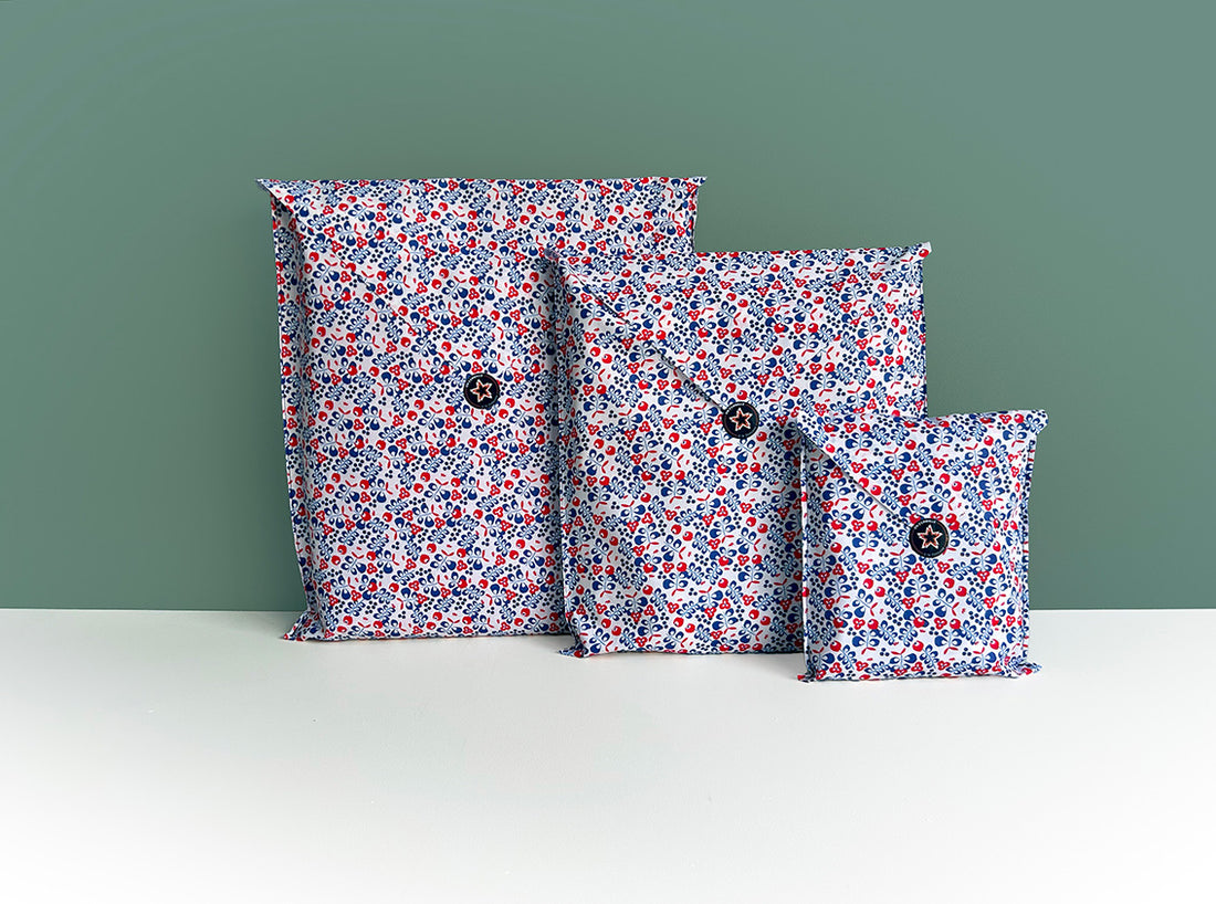 TRIO 3 pochettes d’emballage cadeau
