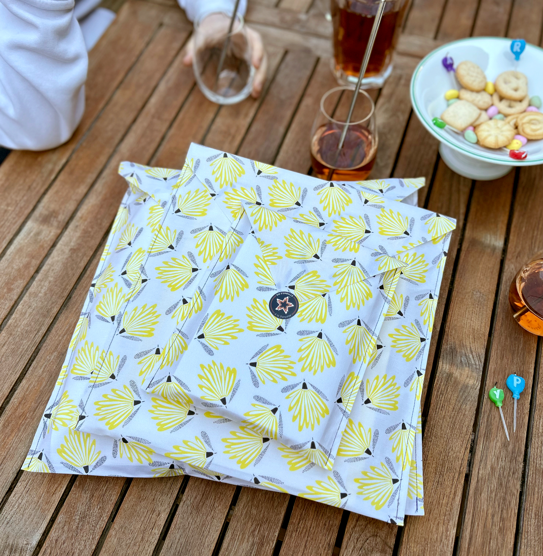 TRIO 3 pochettes d’emballage cadeau