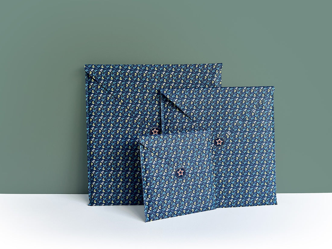 TRIO 3 pochettes d’emballage cadeau