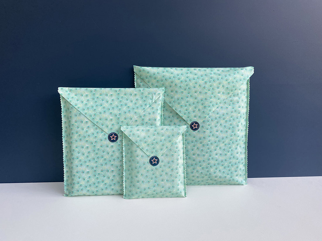 TRIO 3 pochettes d’emballage cadeau